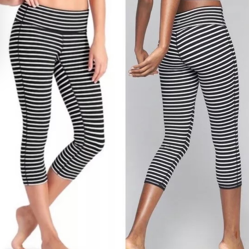 Athleta Striped Capris XS